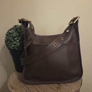 COACH Vintage Legacy Zip #9966 Mahogany Brown Glove Tanned Leather Messenger Bag